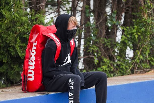 TENNIS - Austrian Pro Series MARIA ENZERSDORF,AUSTRIA,08.JUN.20 - TENNIS - Generali Austrian Pro Series. Image shows Lukas Neumayer (AUT). GEPAxpictures xPhilippxBrem