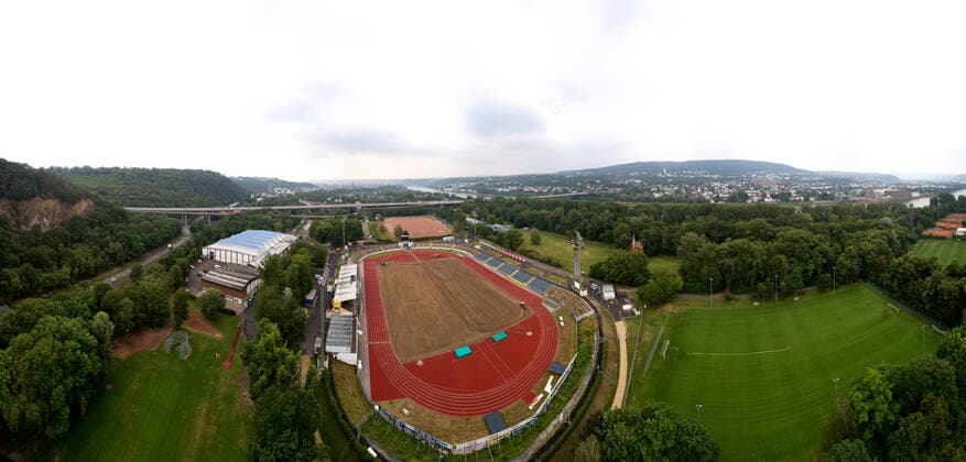 Turf exchange stadium Oberwerth Turf exchange stadium Oberwerth PANO0002 Panorama.JPG