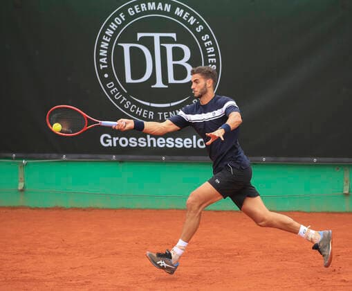 Tobias Simon, Tannenhof Resort German Men s Series, DTB German Pro Series, TC Grosshesselohe, Munich Tannenhof Resort German Men s Series TC Grosshesselohe Grosshesselohe Muenchen Bayern Germany 9 June 2020 Copyright: xJuergenxHasenkopfx