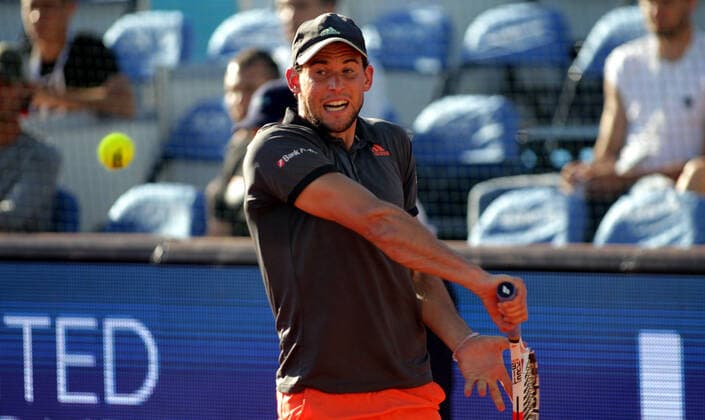 Sport Bilder des Tages TENNIS - Adria Tour 2020 BELGRAD,SERBIA,14.JUN.20 - TENNIS - Adria Tour 2020. Image shows Dominik Thiem (AUT). GEPAxpictures xAleksandarxDjorovic
