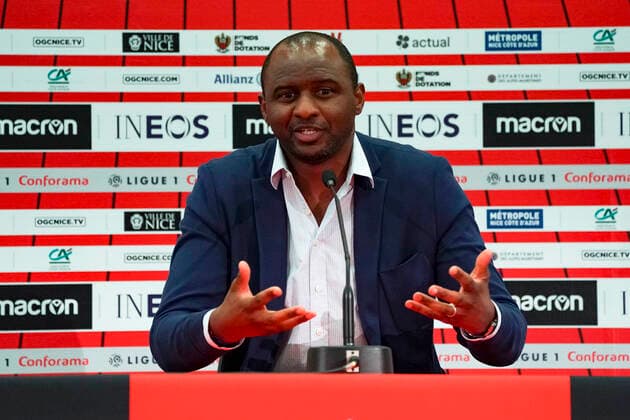 Patrick Vieira (entraineur de l OGC Nice) FOOTBALL : Conference de presse de Patrick Vieira entraineur de l OGC Nice - Nice - 15 06 2020 NorbertScanella PanoramiC 