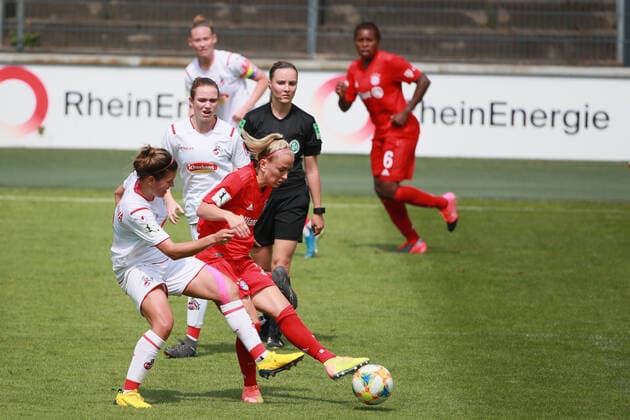 Sport 1 FC Cologne vs. Bayern Munich Football 1 Bundesliga Women Mandy Islacker Bayern , Cologne access for the new season 17 06 2020 firo Sportphoto