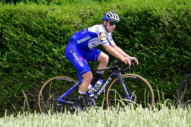 OUDENAARDE, BELGIUM - JUNE 17 : EVENEPOEL Remco (BEL) of DECEUNINCK - QUICK - STEP pictured during a team training session prior to the UCI World Tour Ronde van Vlaanderen cycling race on June 17, 2020 in Oudenaarde, Belgium, 17 06 2020 CYCLISME : Ronde van Vlaanderen 2020 Cycling Race - Entrainement - 17 06 2020 PhotoNews Panoramic 