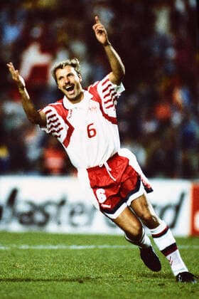 KIM CHRISTOFTE, Denmark, European Cup, Semi Final, Sweden EURO 1992, Holland vs Denmark 2-2 (4-5 apk), Goteborg CAMPIONATI EUROPEI SVEZIA EURO 1992 SEMI FINALE OLANDA-DANIMARCA