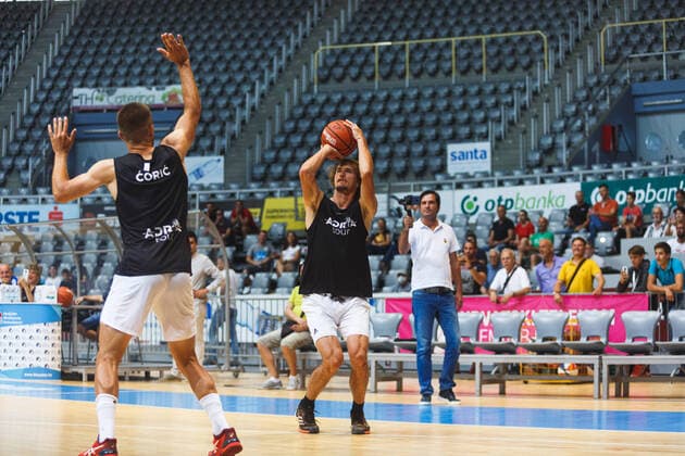 PXL_Humanitarian basketball match 18.06.2020., Zadar, Croatia - Tennis players, the stars of the Adria Tour played a friendly match with the basketball players of KK Zadar.The Adria Tour is a series of tournaments being organised by world number one Novak Djokovic. Zadar will host on 19 21 June with the tournament set to feature Djokovic and Croatian aces Borna Coric and Marin Cilic. Alexander Zverev. MarkoxDimic PIXSELL