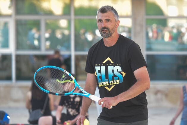 18.06.2020., Zadar, Croatia - Kids Day of the tennis mega-spectacle Adria Tour held on Zadar Forum with famous tennis players.The Adria Tour is a series of tournaments being organised by world number one Novak Djokovic. Zadar will host on 19 21 June with the tournament set to feature Djokovic and Croatian aces Borna Coric and Marin Cilic.Goran Ivanisevic. DinoxStanin PIXSELL