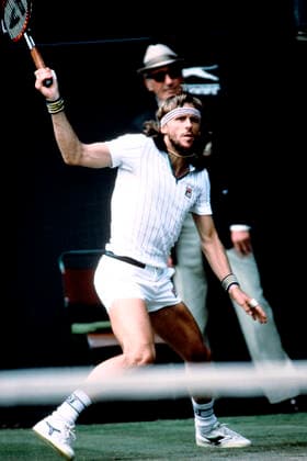 BORG Bjoern SWE wins 5 times in Wimbledon Mens Final 1980 Bjoern Borg John McEnroe All England Tennis Championships in Wimbledon 1980 July 05, 1980 in Wimbledon