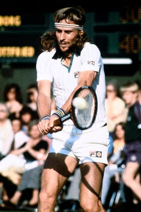 BORG Bjoern SWE wins 5 times in Wimbledon Mens Final 1980 Bjoern Borg John McEnroe All England Tennis Championships in Wimbledon 1980 July 05, 1980 in Wimbledon