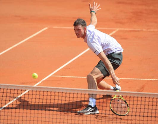 Maximilian Marterer, Tannenhof Resort German Men s Series, DTB German Pro Series, TC Grosshesselohe, Munich Tannenhof Resort German Men s Series TC Grosshesselohe Grosshesselohe Muenchen Bayern Germany 25 June 2020 Copyright: xJuergenxHasenkopfx