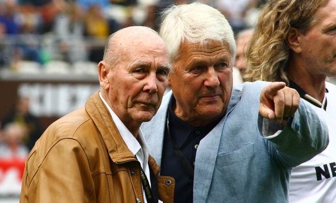 Day of the Legends, Horst Eckel, Max Lorenz v l St Pauli Millerntor Hamburg