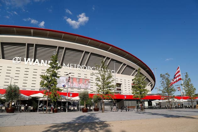 June 27, 2020, Madrid, MADRID, SPAIN: Illustration, a general view of the stadium before the spanish league, LaLiga, football match played between Atletico de Madrid and Deportivo Alaves at Wanda Metropolitano Stadium on June 27, 2020 in Madrid, Spain. The Spanish La Liga is restarting following its break caused by the coronavirus Covid-19 pandemic. Madrid SPAIN - ZUMAa181 20200627_zaa_a181_079 Copyright: xOscarxJ.xBarrosox