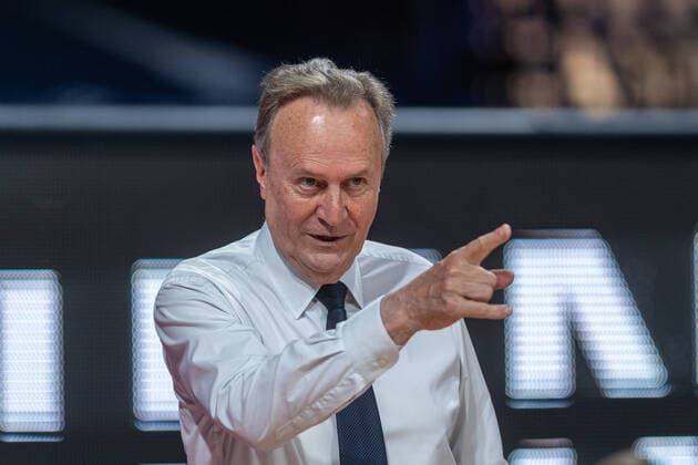 Basketball easyCredit BBL Final Tournament Basketball München 28 06 2020 Season 2019 2020 easyCredit BBL Final Tournament 2020 Final Game 2 Alba Berlin MHP Riesen Ludwigsburg Aito Garcia Reneses Alba Berlin, Trainer only editorial use commercial use use only after consultation with the photographer München Germany
