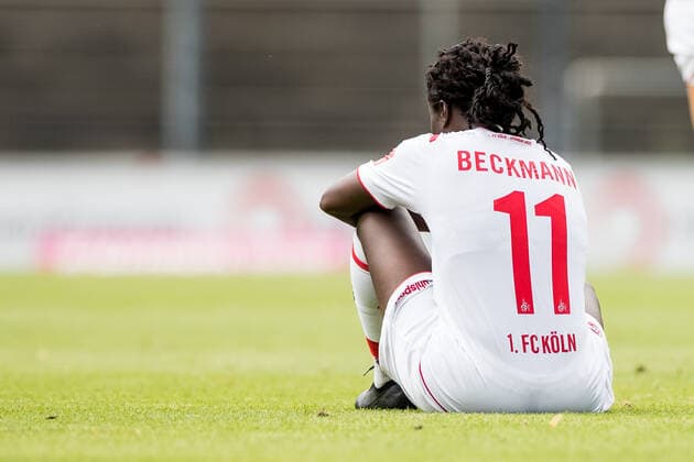 FLYERALARM Women Soccer Bundesliga 1 FC Cologne SC Sand 28 06 2020 Despite the victory against SC Sand the relegation cannot be prevented Mourning at 1 FC Cologne Eunice Beckmann 11, 1 FC Cologne FLYERALARM Women Soccer Bundesliga, 1 FC Cologne SC Sand, Cologne, Franz Kremer Stadion DFL REGULATIONS PROHIBIT ANY USE OF PHOTOGRAPHS AS IMAGE SEQUENCES AND OR QUASI VIDEO Copyright: xBEAUTIFULxSPORTS Wunderlx
