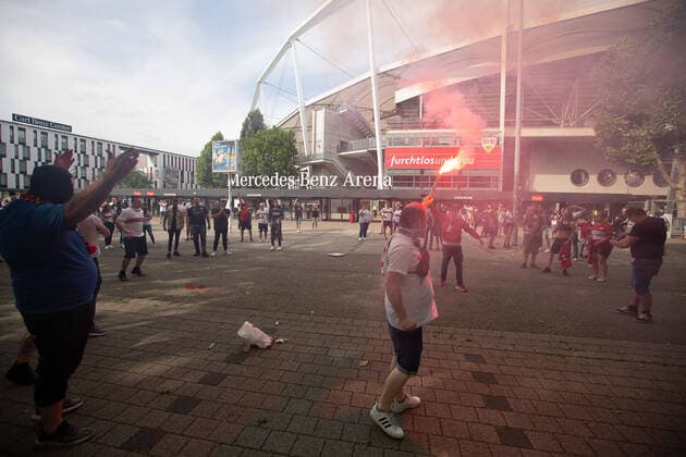 GER, rise VfB Stuttgart, Mercedes Benz Arena, 28 06 2020, GER, rise VfB Stuttgart, Mercedes Benz Arena, 27 06 2020, Photo EIBNER DROFITSCH Stuttgart Copyright: xEibner DROFITSCHx EP_ddh
