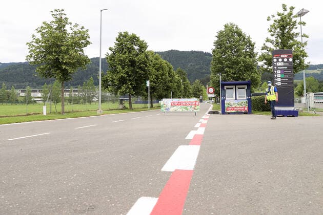 FORMULA 1 - GP of Austria 2020 SPIELBERG,AUSTRIA,30.JUN.20 - MOTORSPORTS, FORMULA 1 - Grand Prix of Austria, Red Bull Ring, start of the Formula 1 season after the corona pandemic, preview. Image shows a checkpoint. GEPAxpictures xChristianxWalgram