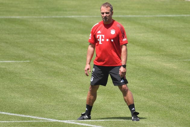 Hans Dieter Flick Hansi ,Trainer Bayern Muenchen FC Bayern Muenchen Training in the Coronavirus Pandemic Training at Saebener Strasse Football 1 Bundesliga,Season 2019 2020, on 30 06 2020
