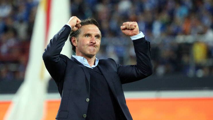 Karlsruher SC Deutschland, Karlsruhe, 02 06 2015, football, Bundesliga, season 2014 2015, relegation return match, Karlsruher SC Hamburger SV 1 2 n V Bruno Labbadia Trainer HSV
