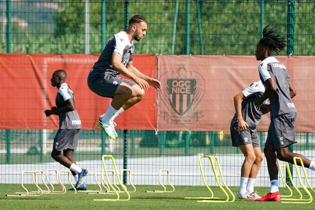 Amine Gouri (OGC Nice) FOOTBALL : Reprise de l entrainement de l OGC Nice - Nice - 02 07 2020 NorbertScanella PanoramiC 