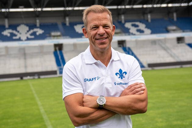02 07 2020, xfux, Fussball 2 Bundesliga, SV Darmstadt 98 Press conference Introduction Markus Anfang as new coach, emonline, emspor, v l coach Markus Anfang SV Darmstadt 98 Darmstadt