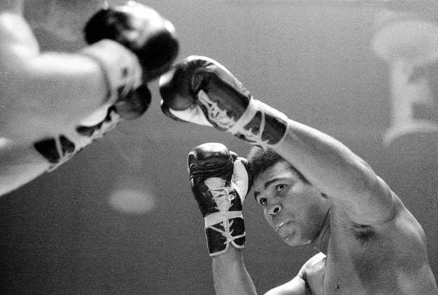 Boxkampf Muhammad Ali gegen Jürgen Blin Mohammad Ali Zürich Kanton Zürich Schweiz Sporthalle *** Boxing match Muhammad Ali against Jürgen Blin Mohammad Ali Zurich Canton Zurich Switzerland Sports hall