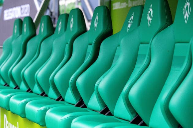 SV Werder Bremen vs 1 FC Heidenheim Relegation 01 02 07 2020 Guest Bank, GER, Werder Bremen vs FC Heidenheim, Football, Bundesliga Religation, 2019 2020, 02 07 2020, DFB DFL regulations prohibit any use of photographs as image sequences and or quasi video , Foto EIBNER Sascha Walther Pool gumzmedia nordphoto Bremen Weser Stadion Hansestadt Bremen Germany Poolfoto Eibner gumzmedia nordphoto ,EDITORIAL USE ONLY
