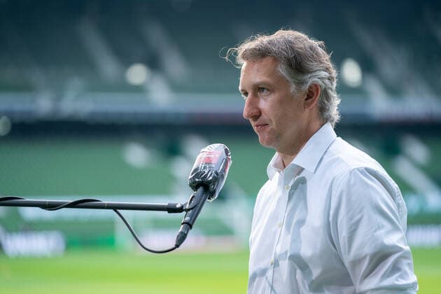 SV Werder Bremen vs 1 FC Heidenheim Relegation 01 02 07 2020 Frank Baumann Managing Director Football Werder Bremen Sport nphgm001 Football 1 Bundesliga Season 19 20 Relegation 01 SV Werder Bremen vs 1 FC Heidenheim 02 07 2020 Foto gumzmedia nordphoto POOL DFL regulations prohibit any use of photographs as image sequences and or quasi video EDITORIAL USE ONLY National and international News Agencies OUT Bremen wohninvest Weserstadion Bremen GERMANY Poolfoto gumzmedia nordphoto ,EDITORIAL USE ONLY