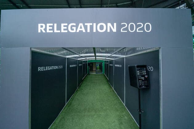 SV Werder Bremen vs 1 FC Heidenheim Relegation 01 02 07 2020 Players tunnel Featiure Relegation 2020 Sport nphgm001 Football 1 Bundesliga Season 19 20 Relegation 01 SV Werder Bremen vs 1 FC Heidenheim 02 07 2020 Foto gumzmedia nordphoto POOL DFL regulations prohibit any use of photographs as image sequences and or quasi video EDITORIAL USE ONLY National and international News Agencies OUT Bremen wohninvest Weserstadion Bremen GERMANY Poolfoto gumzmedia nordphoto ,EDITORIAL USE ONLY