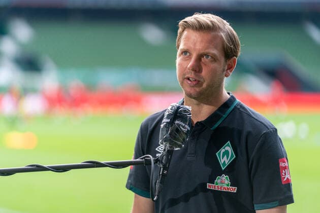 SV Werder Bremen vs 1 FC Heidenheim Relegation 01 02 07 2020 Florian Kohfeldt Trainer SV Werder Bremen Sport nphgm001 Football 1 Bundesliga Season 19 20 Relegation 01 SV Werder Bremen vs 1 FC Heidenheim 02 07 2020 Foto gumzmedia nordphoto POOL DFL regulations prohibit any use of photographs as image sequences and or quasi video EDITORIAL USE ONLY National and international News Agencies OUT Bremen wohninvest Weserstadion Bremen GERMANY Poolfoto gumzmedia nordphoto ,EDITORIAL USE ONLY
