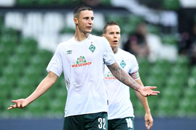 Werder Bremen 1 FC Heidenheim Football, Relegation, Werder Bremen 1 FC Heidenheim Marco Friedl Bremen Photo Tim Groothuis Witters Pool via xim gs DFL regulations prohibit any use of photographs as image sequences and or quasi video Editorial use only National and international news agencies out Bremen Germany Poolfoto Tim Groothuis Witters Pool via xim.gs ,EDITORIAL USE ONLY