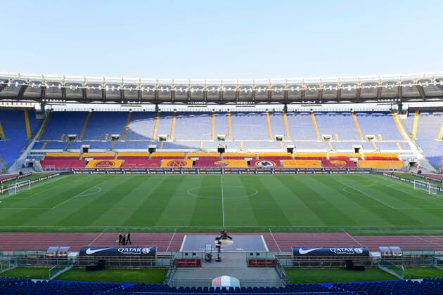 Photo Fabio Rossi AS Roma LaPresse 02 07 2020 Rome (Italy) Soccer Roma-Udinese Italian Football Championship League Serie A Tim 2019 2020 - Olimpic Stadium In the pic: Olimpic stadium  Copyright: xLaPresse ASxRoma FabioxRossix