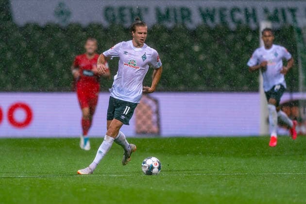 SV Werder Bremen vs 1 FC Heidenheim Relegation 01 02 07 2020 Niclas Filling Jug Filling Jug Werder Bremen 11 Sport nphgm001 Football 1 Bundesliga Season 19 20 Relegation 01 SV Werder Bremen vs 1 FC Heidenheim 02 07 2020 Foto gumzmedia nordphoto POOL DFL regulations prohibit any use of photographs as image sequences and or quasi video EDITORIAL USE ONLY National and international News Agencies OUT Bremen wohninvest Weserstadion Bremen GERMANY Poolfoto gumzmedia nordphoto ,EDITORIAL USE ONLY