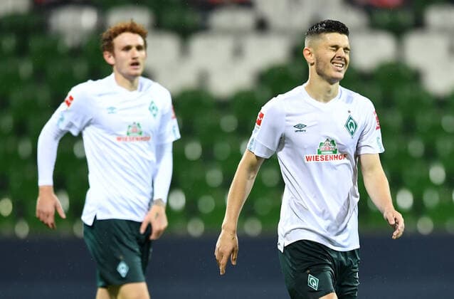 Werder Bremen 1 FC Heidenheim Football, Relegation, Werder Bremen 1 FC Heidenheim Milot Rashica Bremen Photo Tim Groothuis Witters Pool via xim gs DFL regulations prohibit any use of photographs as image sequences and or quasi video Editorial use only National and international news agencies out Bremen Germany Poolfoto Tim Groothuis Witters Pool via xim.gs ,EDITORIAL USE ONLY