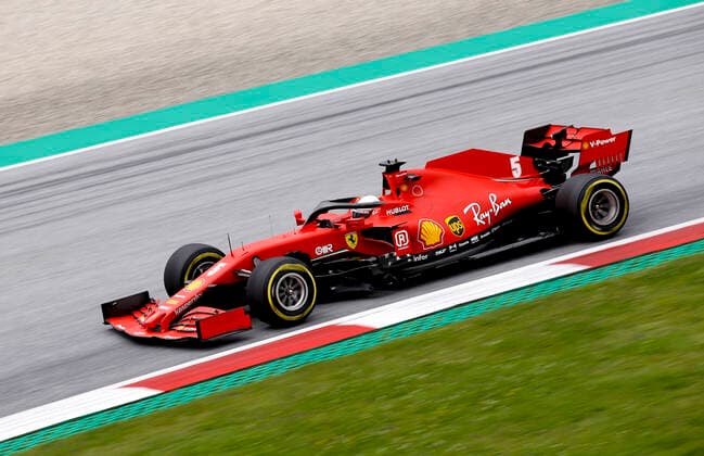 Motorsports: FIA Formula One World Championship, WM, Weltmeisterschaft 2020, Grand Prix of Austria, 5 Sebastian Vettel (GER, Scuderia Ferrari Mission Winnow), Spielberg Austria