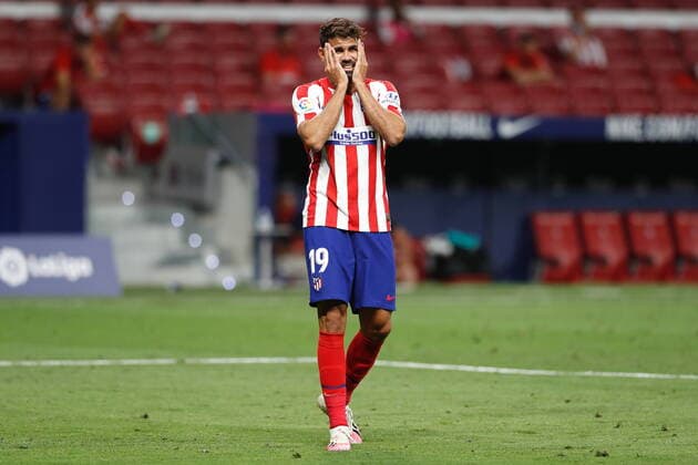Diego Costa (Atletico), JULY 3, 2020 - Football Soccer : Diego Costa regret after mis chance during Spanish La Liga Santander match between Club Atletico de Madrid 3-0 RCD Mallorca at the Estadio Wanda Metropolitano in Madrid, Spain. Noxthirdxpartyxsales (0102093284st)