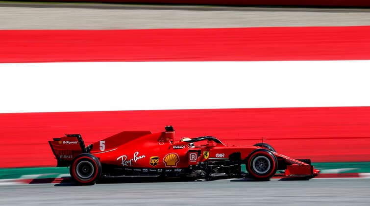 Motorsports: FIA Formula One World Championship, WM, Weltmeisterschaft 2020, Grand Prix of Austria, 5 Sebastian Vettel (GER, Scuderia Ferrari Mission Winnow), Spielberg Austria