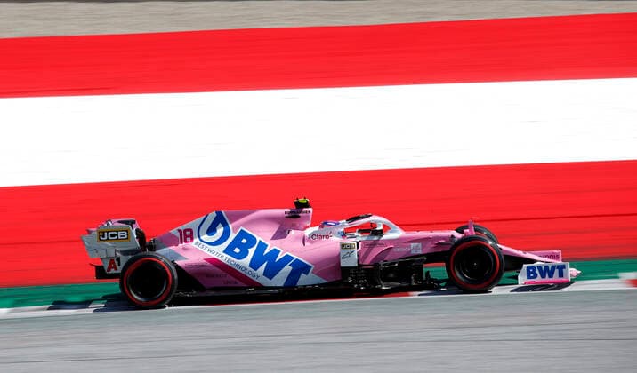 Motorsports: FIA Formula One World Championship, WM, Weltmeisterschaft 2020, Grand Prix of Austria, 18 Lance Stroll (CAN, BWT Racing Point F1 Team), Spielberg Austria