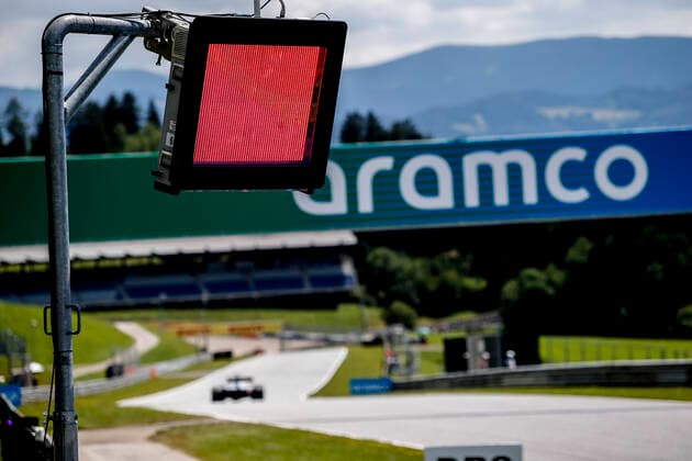 Motorsports: FIA Formula One World Championship, WM, Weltmeisterschaft 2020, Grand Prix of Austria, Red signal, red light Spielberg Austria