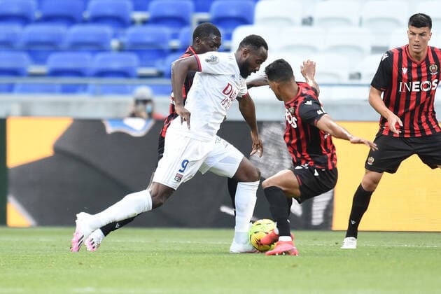 Moussa Dembele (lyon) FOOTBALL : Lyon vs Nice - Amical - 04 07 2020 FredericChambert Panoramic 