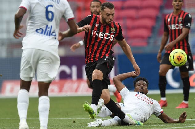 Amine Gouiri (nice) FOOTBALL : Lyon vs Nice - Amical - 04 07 2020 FredericChambert Panoramic 