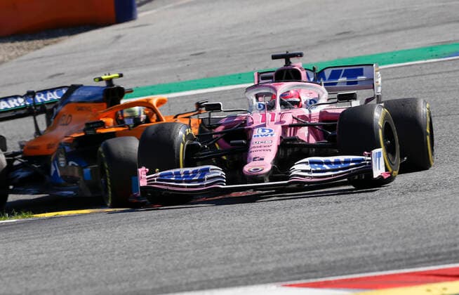 Motorsports: FIA Formula One World Championship, WM, Weltmeisterschaft 2020, Grand Prix of Austria, 11 Sergio Perez (MEX, BWT Racing Point F1 Team), Spielberg Austria