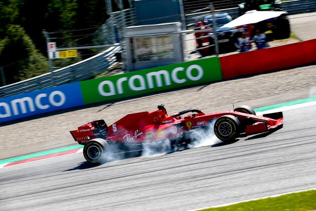 Sport Bilder des Tages Motorsports: FIA Formula One World Championship, WM, Weltmeisterschaft 2020, Grand Prix of Austria, 5 Sebastian Vettel (GER, Scuderia Ferrari Mission Winnow), Spielberg Austria