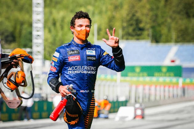 Motorsports: FIA Formula One World Championship, WM, Weltmeisterschaft 2020, Grand Prix of Austria, 4 Lando Norris (GBR, McLaren F1 Team), Spielberg Austria