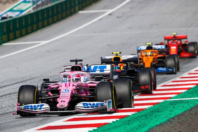 Motorsports: FIA Formula One World Championship, WM, Weltmeisterschaft 2020, Grand Prix of Austria, 11 Sergio Perez (MEX, BWT Racing Point F1 Team), Spielberg Austria