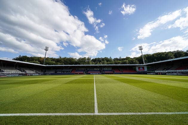 1 FC Heidenheim vs SV Werder Bremen Relegation 02 06 07 2020 Feature Overview Voigt Arena Ghost game without spectators empty field Sport nphgm001 Football 1 Bundesliga season 19 20 Relegation 02 1 FC Heidenheim vs SV Werder Bremen 06 07 2020 Foto gumzmedia nordphoto POOL DFL regulations prohibit any use of photographs as image sequences and or quasi video EDITORIAL USE ONLY National and international News Agencies OUT Heidenheim Voith Arena BW GERMANY Poolfoto gumzmedia nordphoto ,EDITORIAL USE ONLY
