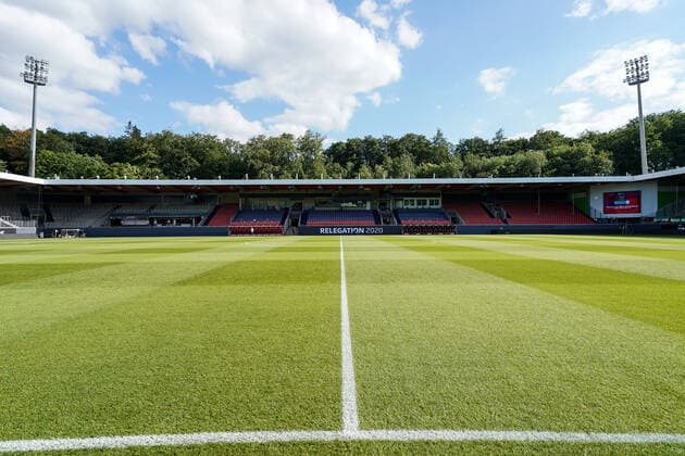 1 FC Heidenheim vs SV Werder Bremen Relegation 02 06 07 2020 Feature Overview Voigt Arena Ghost game without spectators empty field Sport nphgm001 Football 1 Bundesliga season 19 20 Relegation 02 1 FC Heidenheim vs SV Werder Bremen 06 07 2020 Foto gumzmedia nordphoto POOL DFL regulations prohibit any use of photographs as image sequences and or quasi video EDITORIAL USE ONLY National and international News Agencies OUT Heidenheim Voith Arena BW GERMANY Poolfoto gumzmedia nordphoto ,EDITORIAL USE ONLY