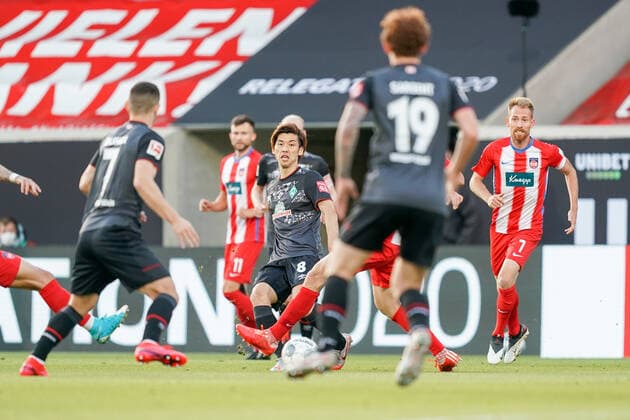1 FC Heidenheim vs SV Werder Bremen Relegation 02 06 07 2020 Yuya Osako Werder Bremen 08 Sport nphgm001 Football 1 Bundesliga Season 19 20 Relegation 02 1 FC Heidenheim vs SV Werder Bremen 06 07 2020 Foto gumzmedia nordphoto POOL DFL regulations prohibit any use of photographs as image sequences and or quasi video EDITORIAL USE ONLY National and international News Agencies OUT Heidenheim Voith Arena BW GERMANY Poolfoto gumzmedia nordphoto ,EDITORIAL USE ONLY