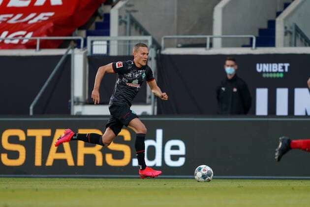 1 FC Heidenheim vs SV Werder Bremen Relegation 02 06 07 2020 Ludwig Augustinsson Werder Bremen 05 Sport nphgm001 Football 1 Bundesliga Season 19 20 Relegation 02 1 FC Heidenheim vs SV Werder Bremen 06 07 2020 Foto gumzmedia nordphoto POOL DFL regulations prohibit any use of photographs as image sequences and or quasi video EDITORIAL USE ONLY National and international News Agencies OUT Heidenheim Voith Arena BW GERMANY Poolfoto gumzmedia nordphoto ,EDITORIAL USE ONLY