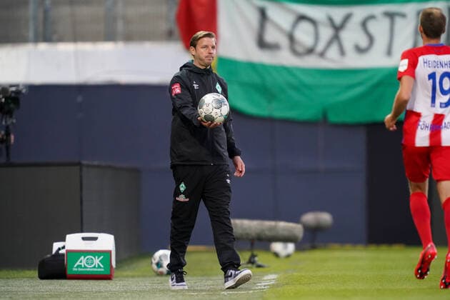 1 FC Heidenheim vs SV Werder Bremen Relegation 02 06 07 2020 Florian Kohfeldt Trainer SV Werder Bremen Sport nphgm001 Football 1 Bundesliga Season 19 20 Relegation 02 1 FC Heidenheim vs SV Werder Bremen 06 07 2020 Foto gumzmedia nordphoto POOL DFL regulations prohibit any use of photographs as image sequences and or quasi video EDITORIAL USE ONLY National and international News Agencies OUT Heidenheim Voith Arena BW GERMANY Poolfoto gumzmedia nordphoto ,EDITORIAL USE ONLY