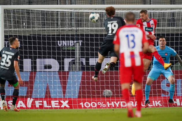 1 FC Heidenheim vs SV Werder Bremen Relegation 02 06 07 2020 Joshua Sargent Werder Bremen 19 Sport nphgm001 Football 1 Bundesliga Season 19 20 Relegation 02 1 FC Heidenheim vs SV Werder Bremen 06 07 2020 Foto gumzmedia nordphoto POOL DFL regulations prohibit any use of photographs as image sequences and or quasi video EDITORIAL USE ONLY National and international News Agencies OUT Heidenheim Voith Arena BW GERMANY Poolfoto gumzmedia nordphoto ,EDITORIAL USE ONLY