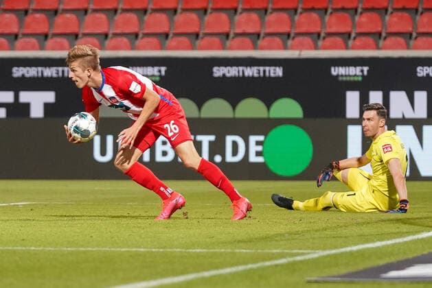 1 FC Heidenheim vs SV Werder Bremen Relegation 02 06 07 2020 Sport nphgm001 Football 1 Bundesliga season 19 20 Relegation 02 1 FC Heidenheim vs SV Werder Bremen 06 07 2020 Foto gumzmedia nordphoto POOL DFL regulations prohibit any use of photographs as image sequences and or quasi video EDITORIAL USE ONLY National and international News Agencies OUT Heidenheim Voith Arena BW GERMANY Poolfoto gumzmedia nordphoto ,EDITORIAL USE ONLY
